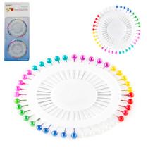 Alfinete com cabeca colors 80 pecas no disco