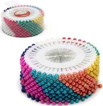 Alfinete Com Cabeca Com 480 Unidades 12 Discos Colors - Wellmix
