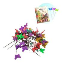 Alfinete Com Cabeça De Borboleta Para Patchwork 50 Unidades