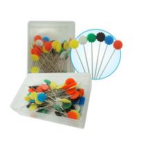 Alfinete Com Cabeça De Flor Para Patchwork - 50 Unidades