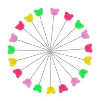 Alfinete Com Cabeça De Urso Para Patchwork - 80 Unidades