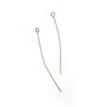 Alfinete Contra Pino Metal Ouro Velho 50mm 1000pçs 250g