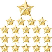 Alfinete de lapela Hicarer 5 Point Star Gold para festa de 4 de julho x20 Alfinete de lapela Hicarer 5 Point Star Gold para festa de 4 de julho x20