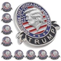 Alfinete de lapela MIDLE Red Rose Enamel 3D Metal Trump 2024 x20