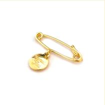 Alfinete de Ouro 18k Com Pingente Agnus Dei Alfinete de Ouro 18k Com Pingente Agnus Dei