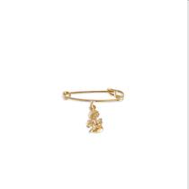 Alfinete de Ouro 18k Com Pingente Anjo Da Guarda