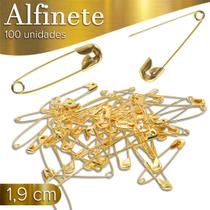 Alfinete De Segurança 000 Ouro - Pacote Com 100 Unidades - Nybc