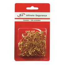 Alfinete De Segurança Cor Ouro 100 Uni - Kit