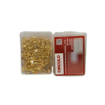 Alfinete de Segurança Dourado Circulo - Caixa com 40 gramas