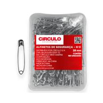 Alfinete de segurança n0 28mm circulo - 180 unidades