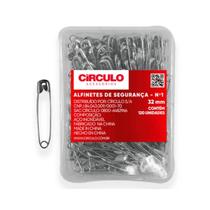Alfinete de segurança n1 32mm circulo - 120 unidades