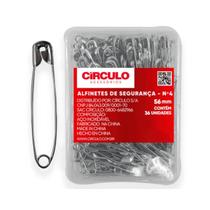 Alfinete de segurança n4 56mm circulo - 36 unidades Alfinete de segurança n4 56mm circulo - 36 unidades