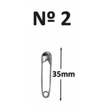 Alfinete De Segurança Nº 2 C/ 200 Unidades 3,5 cm Alfinete De Segurança Nº 2 C/ 200 Unidades 3,5 cm