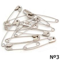 Alfinete de Segurança nº 3 Prata - 48 Unidades Círculo