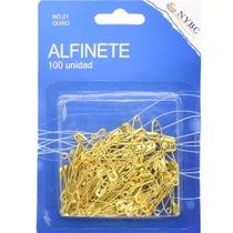 Alfinete de Segurança Ouro n01 - 100 Unidades