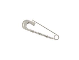 Alfinete Grande Para Broche Lenço Casaco Prateado 5,9cm Alfinete Grande Para Broche Lenço Casaco Prateado 5,9cm