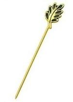 Alfinete Gravata Terno Flor de Acacia Folha Ouro 18k Maçon Sorte Pin K110 Alfinete Gravata Terno Flor de Acacia Folha Ouro 18k Maçon Sorte Pin K110