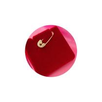 Alfinete Para Bebê Em Prata Com Banho De Ouro 18k