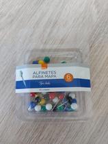 Alfinete para mapa Brw colorido tipo bola 6mm 50 unidades Alfinete para mapa Brw colorido tipo bola 6mm 50 unidades