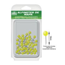 Alfinete Para Mapa Com 50 Unidades Nº 5 Amarelo Iara Alfinete Para Mapa Com 50 Unidades Nº 5 Amarelo Iara