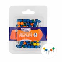 Alfinete Para Mapa Marcador 6mm Tipo Bola Brw 50un Alfinete Para Mapa Marcador 6mm Tipo Bola Brw 50un