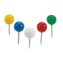 Alfinete para Mapa Marcador 8mm Tipo Bola BRW com 50un Alfinete para Mapa Marcador 8mm Tipo Bola BRW com 50un