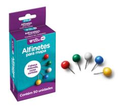 Alfinete para mapa tipo redondo - kit 10 caixas - ONDA Alfinete para mapa tipo redondo - kit 10 caixas - ONDA