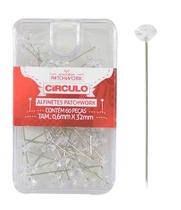 Alfinete Para Patchwork Com Cabeça C/ 60 Unidades Círculo