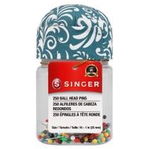 Alfinetes com Cabeça Redonda SINGER 47040 Tamanho 16 25mm Multicolorido Alfinetes com Cabeça Redonda SINGER 47040 Tamanho 16 25mm Multicolorido