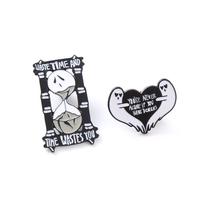 Alfinetes de broche, blusa fantasma de Halloween, distintivo de lapela