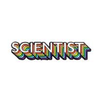 Alfinetes de broche Colorful Scientist Rainbow Letter Design