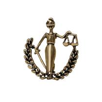 Alfinetes de broche Retro Zodiac Lady Justice Libra Goddess