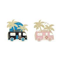 Alfinetes de broche Tropical Camper Van Creative Alloy Lapel Pin B