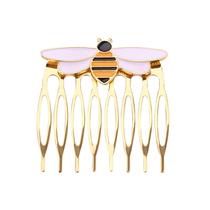 Alfinetes de cabelo feminino pente de abelha, mulheres joaninha suprimentos de festa esmalte cabelo