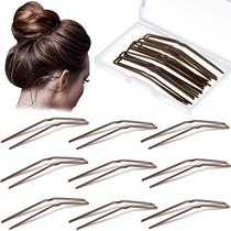 Alfinetes de cabelo MTLEE em forma de U Ballet Bobby Pins 24 unidades com caixa