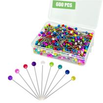 Alfinetes de costura Sunenlyst 600PCS Pino reto para tecido de 3,8 cm