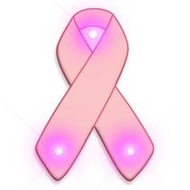 Alfinetes de lapela com luz corporal intermitente blinkee 3710000 Pink Ribbon Alfinetes de lapela com luz corporal intermitente blinkee 3710000 Pink Ribbon