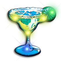 Alfinetes de lapela com luz corporal intermitente blinkee Margarita