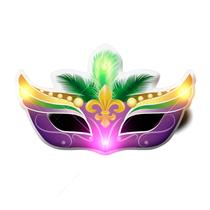 Alfinetes de lapela com luz corporal intermitente, máscara de carnaval Blinkee