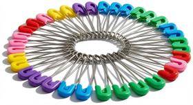 Alfinetes de Segurança para Fraldas de Pano SPHTOEO 50 Unidades em Aço Inoxidável Coloridos Alfinetes de Segurança para Fraldas de Pano SPHTOEO 50 Unidades em Aço Inoxidável Coloridos
