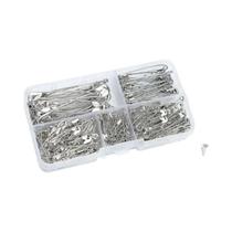 Alfinetes De Segurança Prateados 220 260PCS Em Diferentes Tamanhos Para Costura E Vestuário Kit De