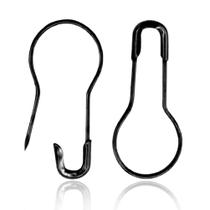Alfinetes de segurança ReNext 500 unidades, pino de cabaça de metal de 0,8 mm, faça você mesmo, preto