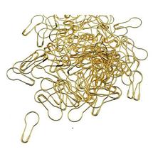 Alfinetes de segurança WOIWO Calabash Pin Bead Needle 100 unidades (dourado) de metal