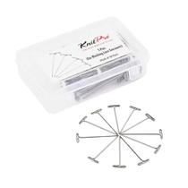 Alfinetes Em T Para Blocagem Knitpro C/50 Unidades