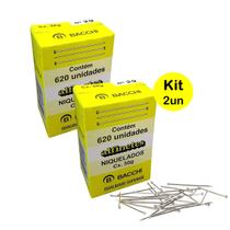 Alfinetes para Costura Niquelado 29 Bacchi 1240un 2,9cm 29mm Alfinetes para Costura Niquelado 29 Bacchi 1240un 2,9cm 29mm