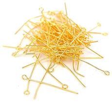 Alfinetes para fabricação de joias WOIWO banhados a ouro 35 mm 340 peças Alfinetes para fabricação de joias WOIWO banhados a ouro 35 mm 340 peças