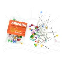 Alfinetes Pérola - Círculo - 80 unidades