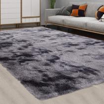Alfombra de Área CAROMIO Extra Grande 9' x 12' Peluda Shag Gris Oscuro