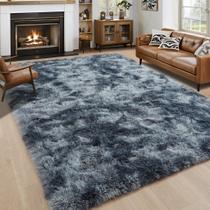Alfombra de Área Noahas Tie-Dyed Azul Gris Gruesa Suave y Esponjosa 5x8 Alfombra de Área Noahas Tie-Dyed Azul Gris Gruesa Suave y Esponjosa 5x8