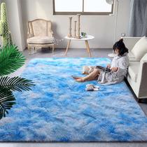 Alfombra DweIke 127x203 cm Azul Suave de Peluche Antideslizante